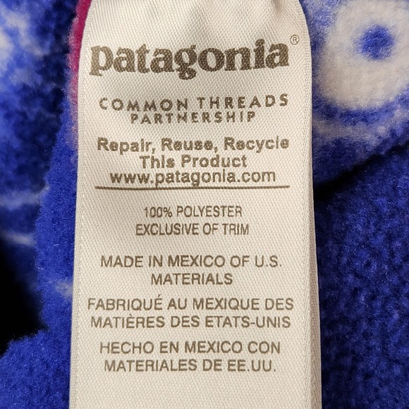 Patagonia Synchilla Snap-T Womens Small Owl Harvest Moon Lightweight Pullover - Picture 5 of 11